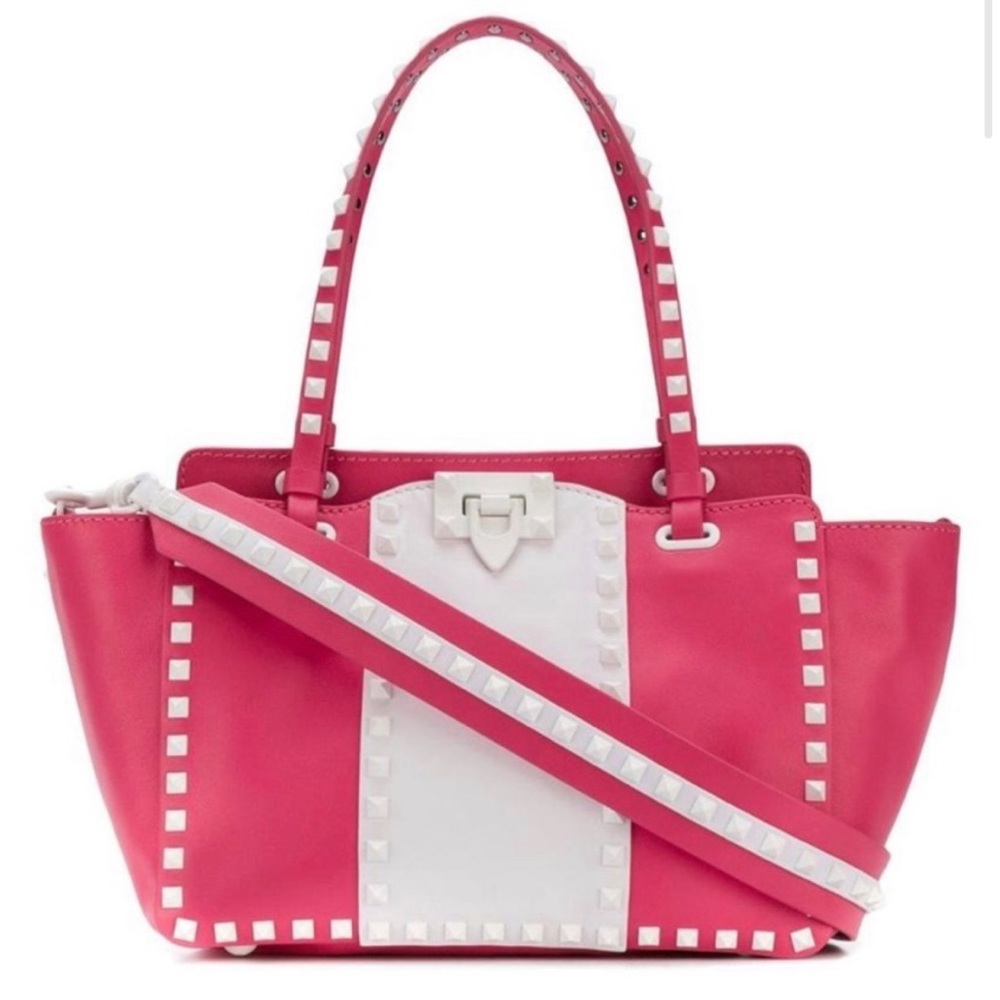 Beautiful pink and white stuffed purse from Valentino, AUTHENTIC